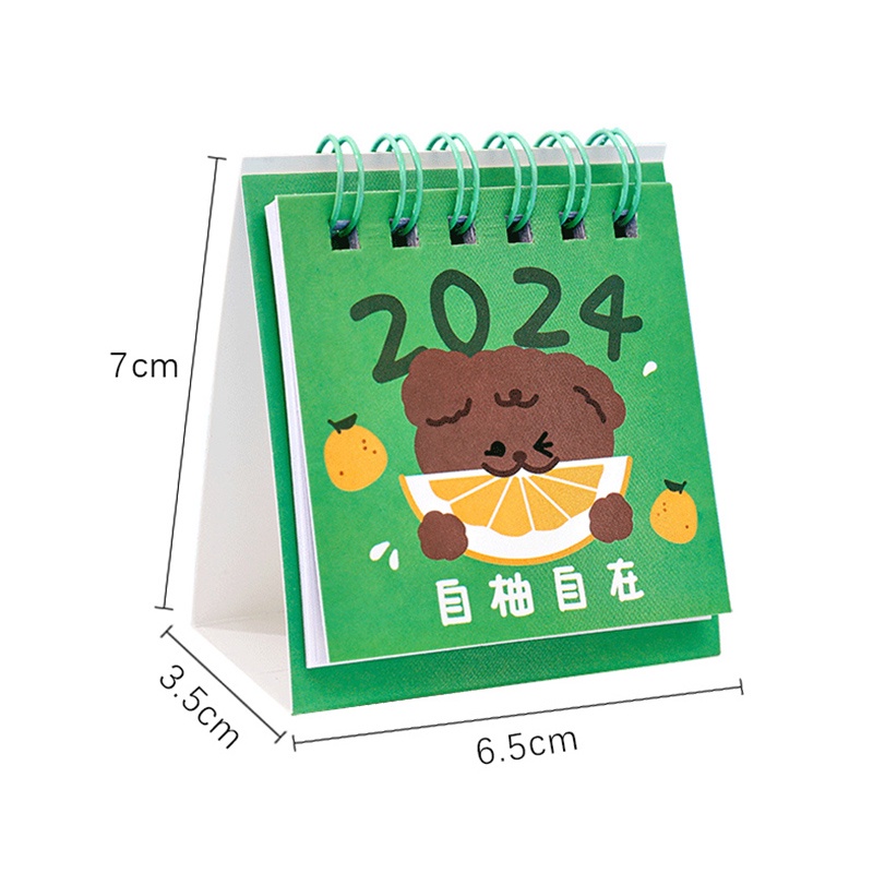 Lịch Để Bàn Năm 2024 Họa Tiết Trái Cây Hoạt Hình