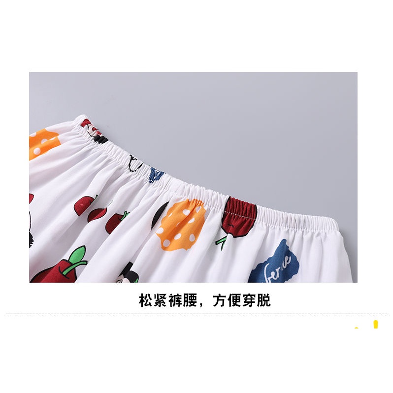 Bộ Đồ Ngủ Pijama Tay Dài Bằng Vải Lụa cotton Thời Trang Mùa Hè Dành Cho Bé Trai 80-175cm