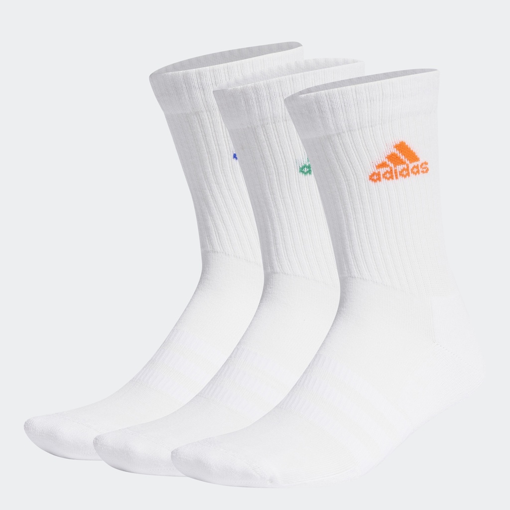 adidas Phong cách sống Bộ 3 Đôi Tất Cao Cổ Có Đệm Unisex trắng IC1314