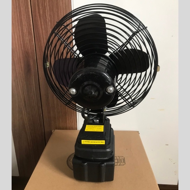 Quạt chạy pin makita 8 inch  Quạt tích điện đường kính chân pin phổ thông giá tốt ĐL HÀ NAM