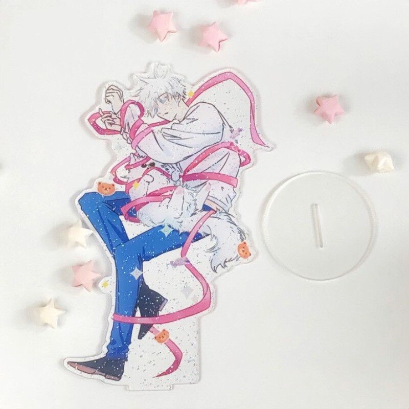 Mô hình Standee Gojo Satoru Ribbon Entangle Series Acrylic Stand Jujutsu Kaisen Anime decor góc học tập để bàn 15cm
