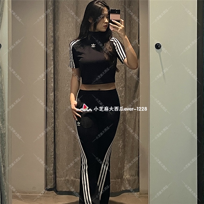Áo Thun 100% adidas Chính Hãng Tay Ngắn Dáng Ôm Thêu logo iv9320iv9323 / 9321 / 9322