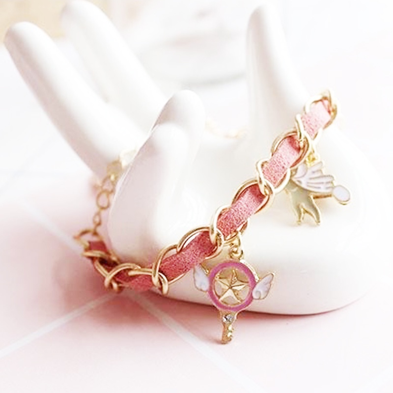 Vòng Tay Hóa Trang Nhân Vật Thủ Lĩnh Thẻ Bài kinomoto sakura Dễ Thương