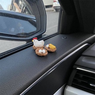Chicken Car Decoration Dashboard Rearview Mirror Decoration Car Accessories Cute Car Supplies Complete Collection Chicken You Are So Beautiful M7uy