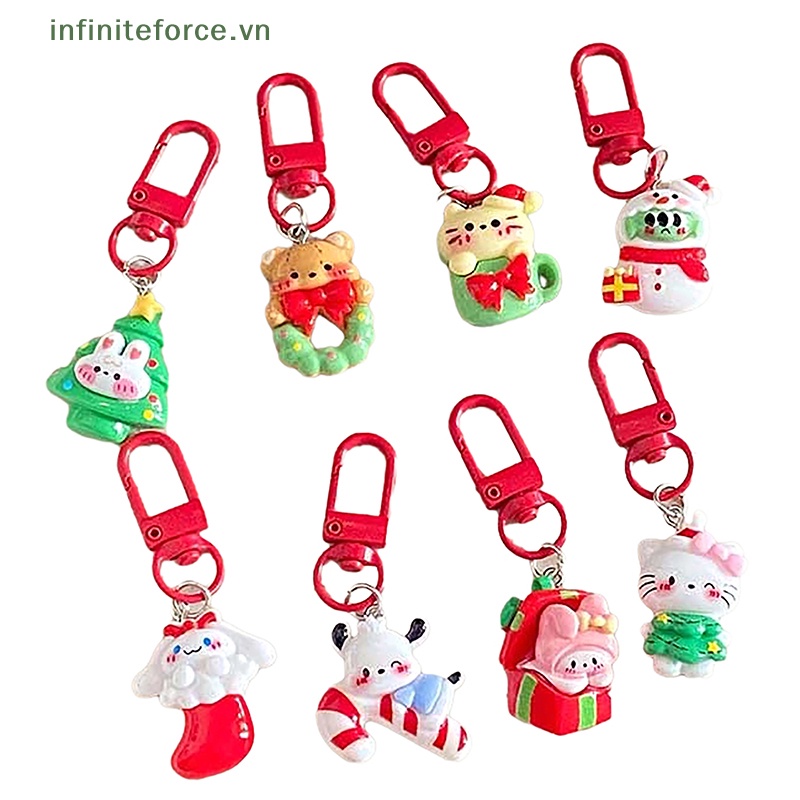 SANRIO  Móc Khóa Hình Búp Bê Hoạt Hình melody cinnamoroll pochacco Trang Trí Ba Lô