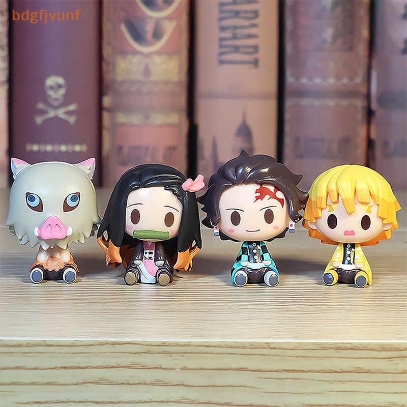 Set 4 Mô Hình Nhân Vật Phim demon slayer