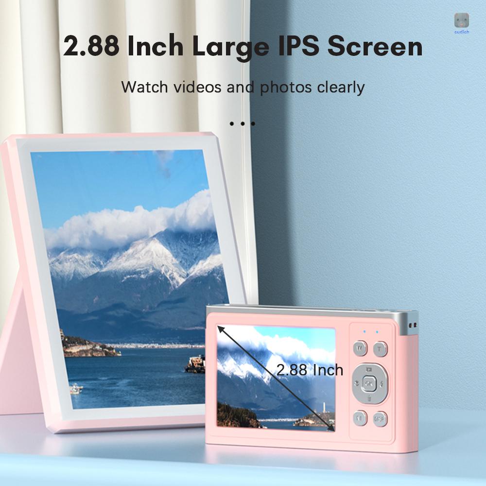 Andoer Máy Quay Kỹ Thuật Số 4k 50mp 2.88inch ips Tự Động Lấy Nét Màn Hình 16x zoom Kèm 2 Pin