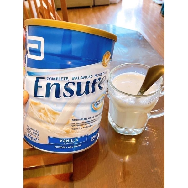 Sữa ensure úc lon 850gram - hàng đủ bill mẫu mới