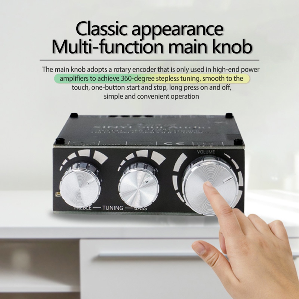 Gaqee Mô Đun Khuếch Đại Âm Thanh Kỹ Thuật Số t100h bluetooth 5.0 100wx2 tpa3116d2