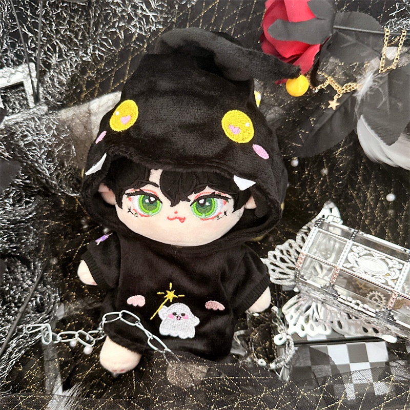 Búp Bê Vải cotton 20cm Màu Trắng Đen Dễ Thương Cho Bé Trai