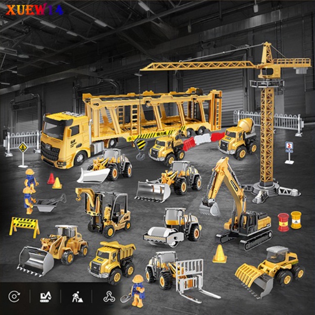 Xe Tải Đồ Chơi Đa Năng Công Trường Cho Bé