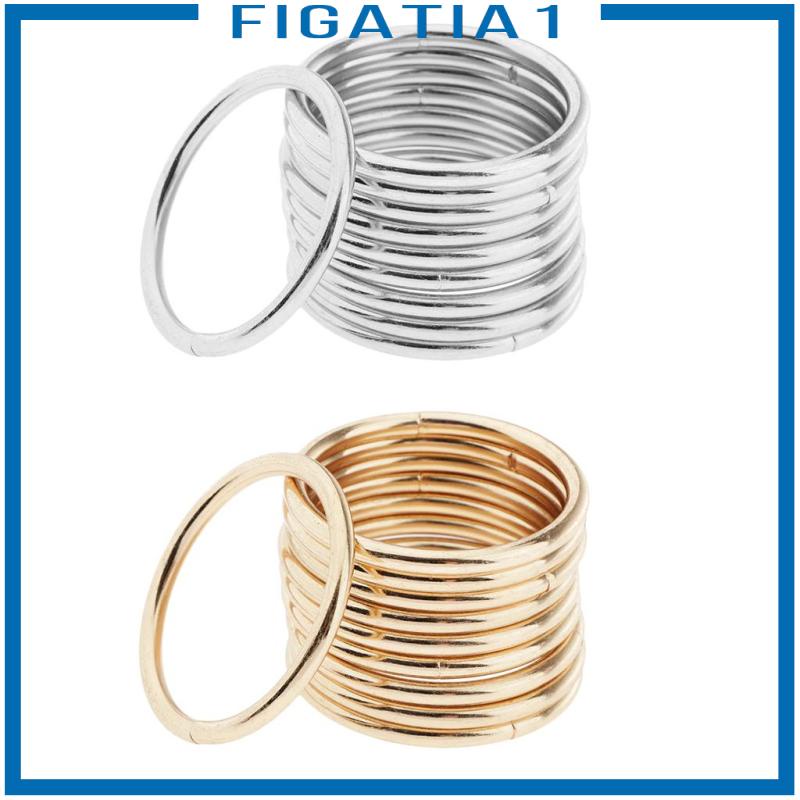 Set 10 Vòng macrame 1.4 inch Kèm Vỏ Bọc Bằng Vải / Dây Ruy Băng / Ren / Chuông / Rèm Cửa