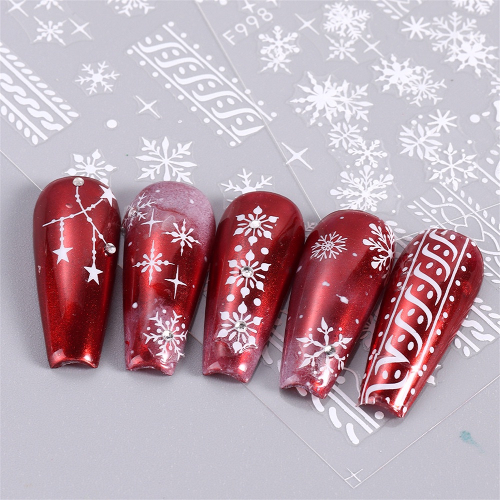 ✔candy Nail Art Giáng Sinh Long Lanh Vàng Nail Sticker Ins Style Áo Len Mùa Đông Bông Tuyết Dính Sticker Trang Trí Móng Tay Làm Móng Tay Cho Cửa Hàng Nail Candygirla.vn