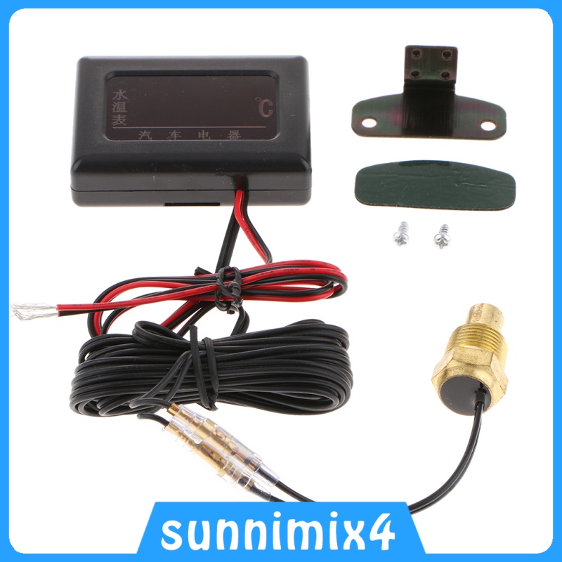 Đồng Hồ Đo Nhiệt Độ Nước Điện Tử 10mm Chuyên Dụng Cho Xe Hơi