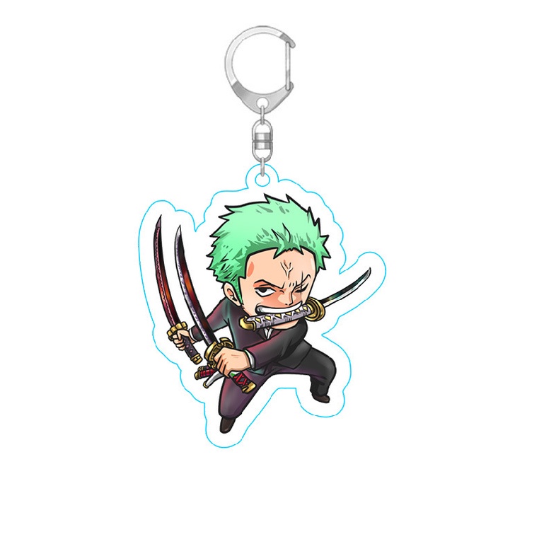 Móc Chìa Khóa Bằng Acrylic Hình Nhân Vật Hoạt Hình One Piece Uta Luffy Chopper Zoro Sanji