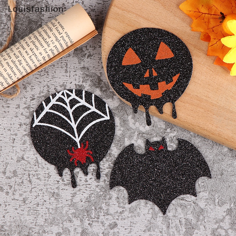 Louis Thời Trang 2 Cặp Miếng Dán Ngực Hình Nhện / Dơi / Bí Ngô Màu Đen Dùng Một Lần