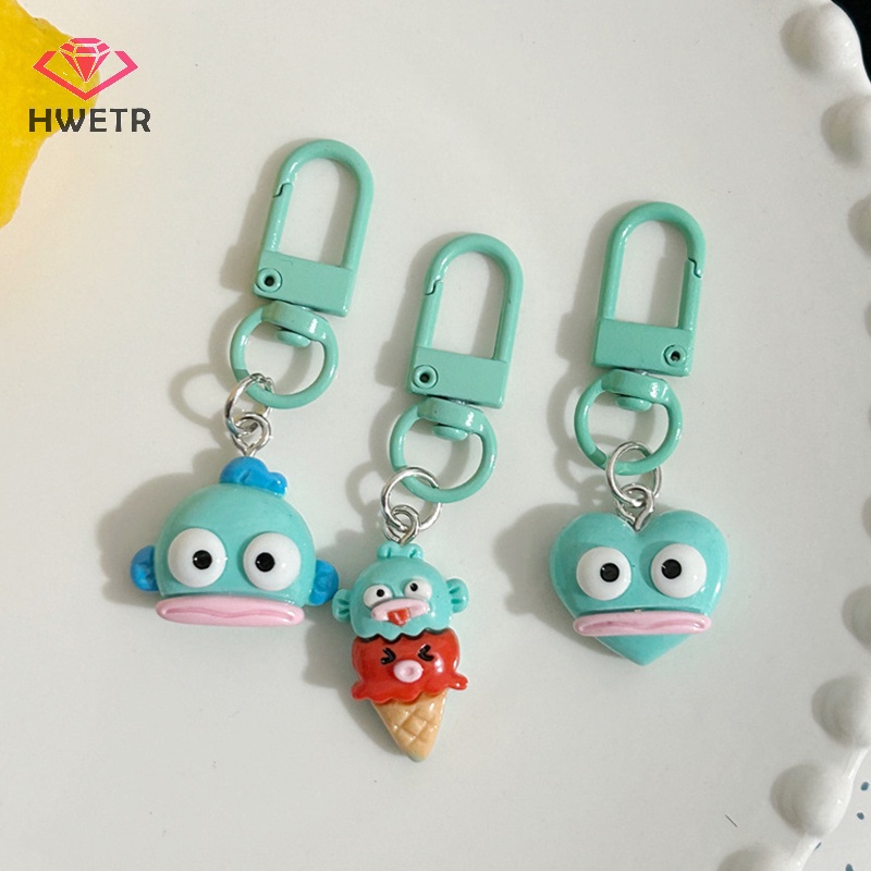 SANRIO Móc Chìa Khóa Hình Cá hanton Xấu Xí Sáng Tạo Vui Nhộn Mới