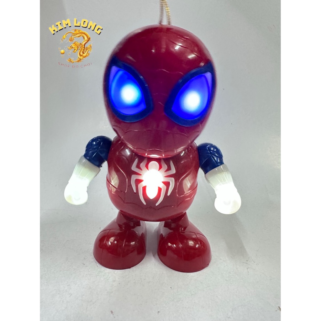 Đồ chơi lồng đèn siêu nhân nhện Spiderman nhảy múa dễ thương cho bé trai tặng kèm pin quà tặng trung thu cho bé
