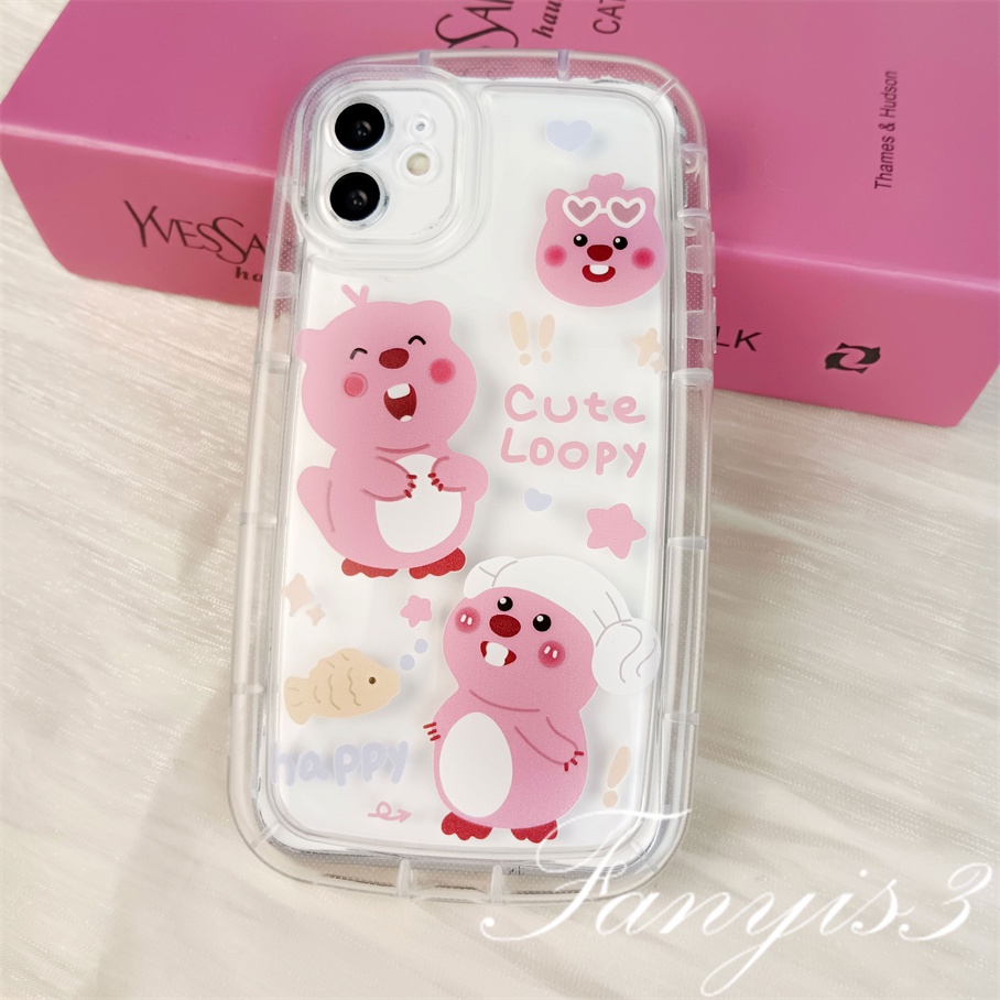 Ốp Điện Thoại Dẻo Họa Tiết Hoạt Hình Dễ Thương Kèm Giá Đỡ Cho iphone 15 14 13 12 11 pro max x xr xs max 8 7 plus se 2020