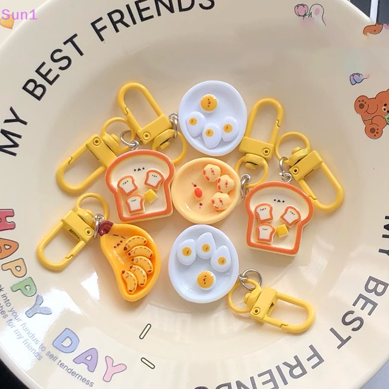 Móc Khóa Hình Bánh Mì Trứng / Chuối Hoạt Hình sun1 > Sáng Tạo Dễ Thương