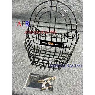 Rổ scoopy tròn kèm nắp kiểu thái - 2 màu đen và trắng tặng kèm pat ốc