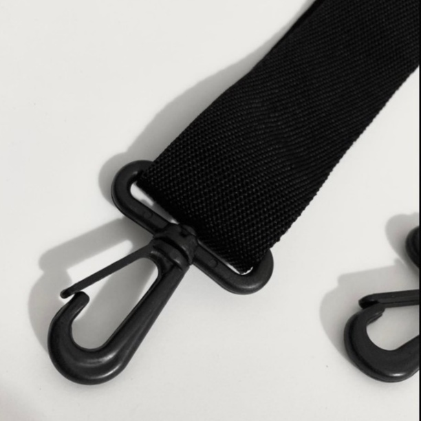 Dây đeo dự phòng cho túi xách balo màu đen vải dù móc nhựa cứng