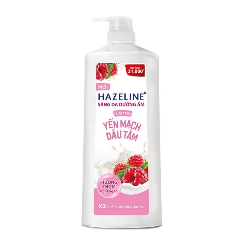 Sữa tắm dưỡng thể thiên nhiên trắng sáng da Hazeline 1kg