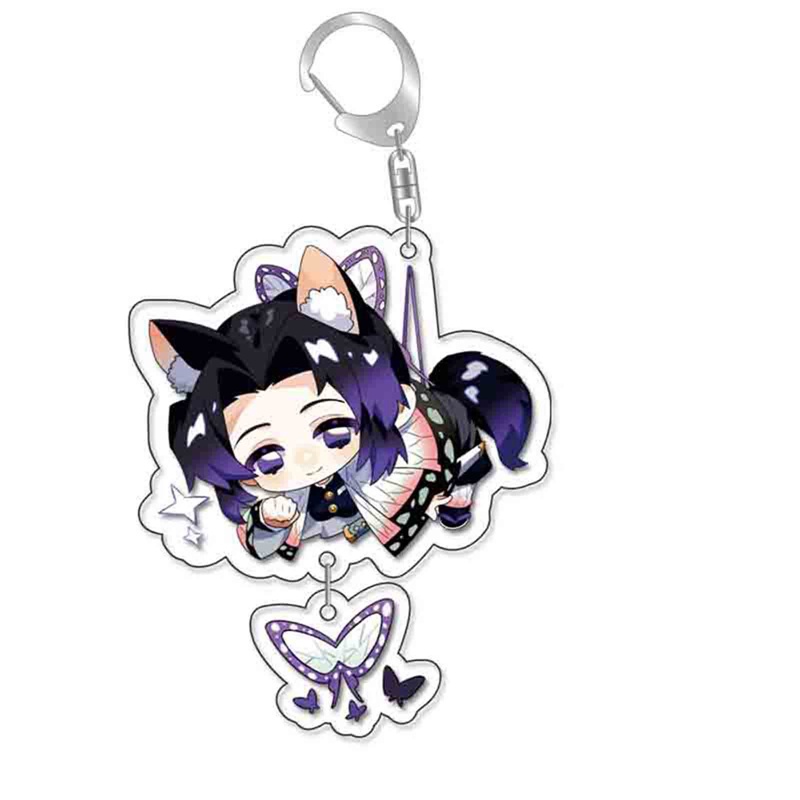 Móc Chìa Khóa Bằng acrylic Họa Tiết Hoạt Hình demon slayer kimetsu no yaiba tanjiro kamado