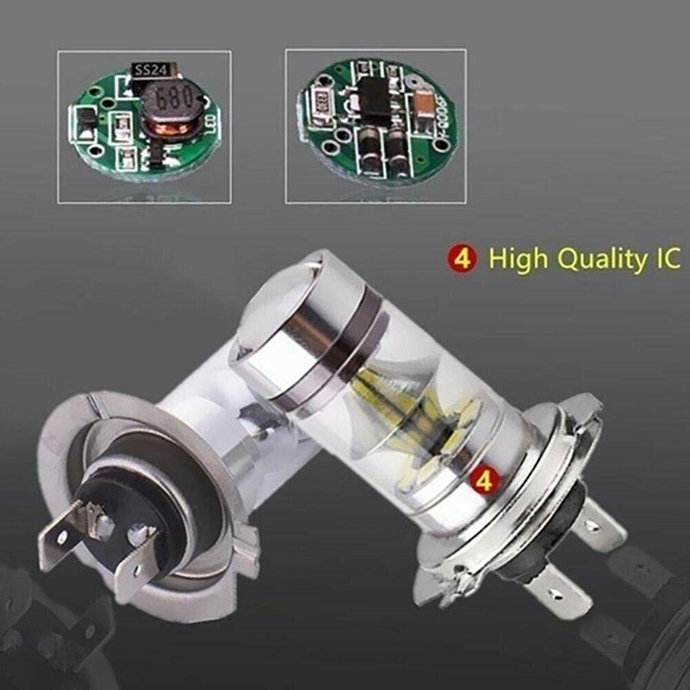 Set 2 Đèn Pha Siêu Sáng 100w h4 / h7 / h11 / 9005 / 9006 20smd led 6000k Dành Cho Ô Tô