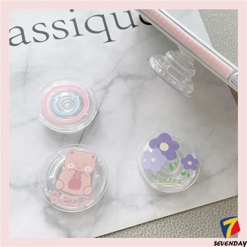 Giá Đỡ Điện Thoại Hình Mèo / Gấu / Thỏ / kuromi / Hoa Mặt Cười Đáng Yêu Có Thể Tháo Rời Thời Trang Thông Dụng