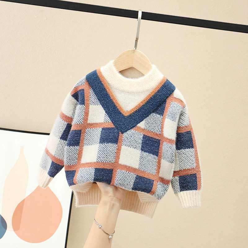 Áo sweater Dệt Kim Dày Dặn Thời Trang Thu Đông 2023 Cho Bé Trai phlis