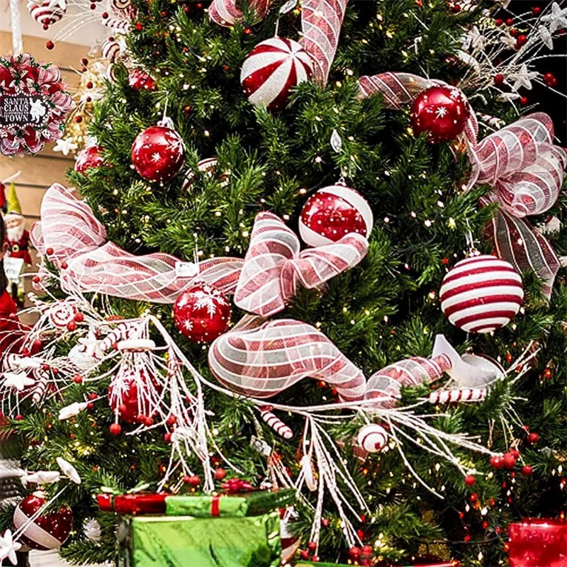 Cuộn Dây Ruy Băng Lưới 10 yards 26cm Trang Trí Giáng Sinh / Năm Mới