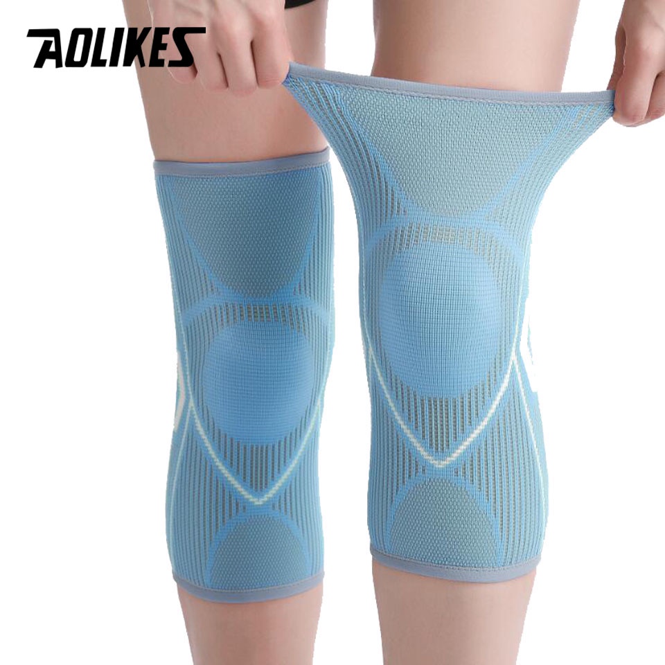 Aolikes 1 Cặp Đệm Bảo Vệ Đầu Gối Hỗ Trợ Tập yoga / Thể Thao / Chạy Bộ / Đạp Xe Dành Cho Nam Và Nữ