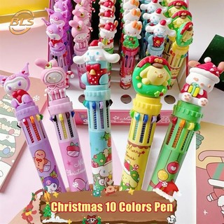 Bút bi 10 màu ngòi 0.5mm hình sanrio kitty đáng yêu