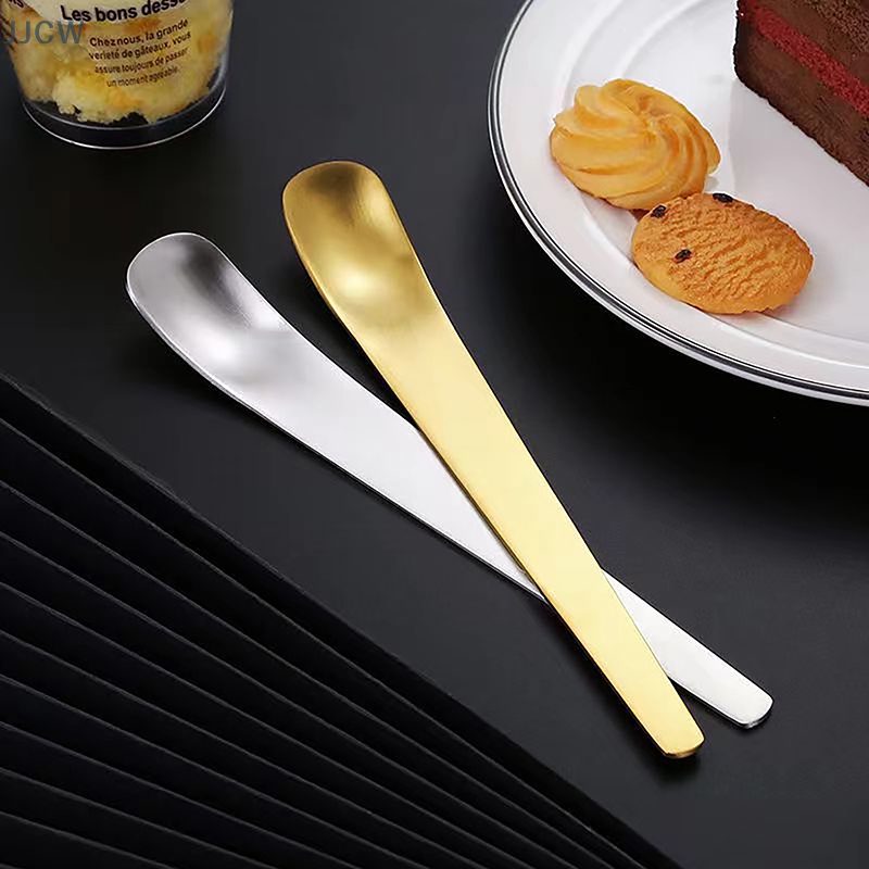 Muỗng Cà Phê Bằng Thép Không Gỉ Đầu Phẳng Sáng Tạo