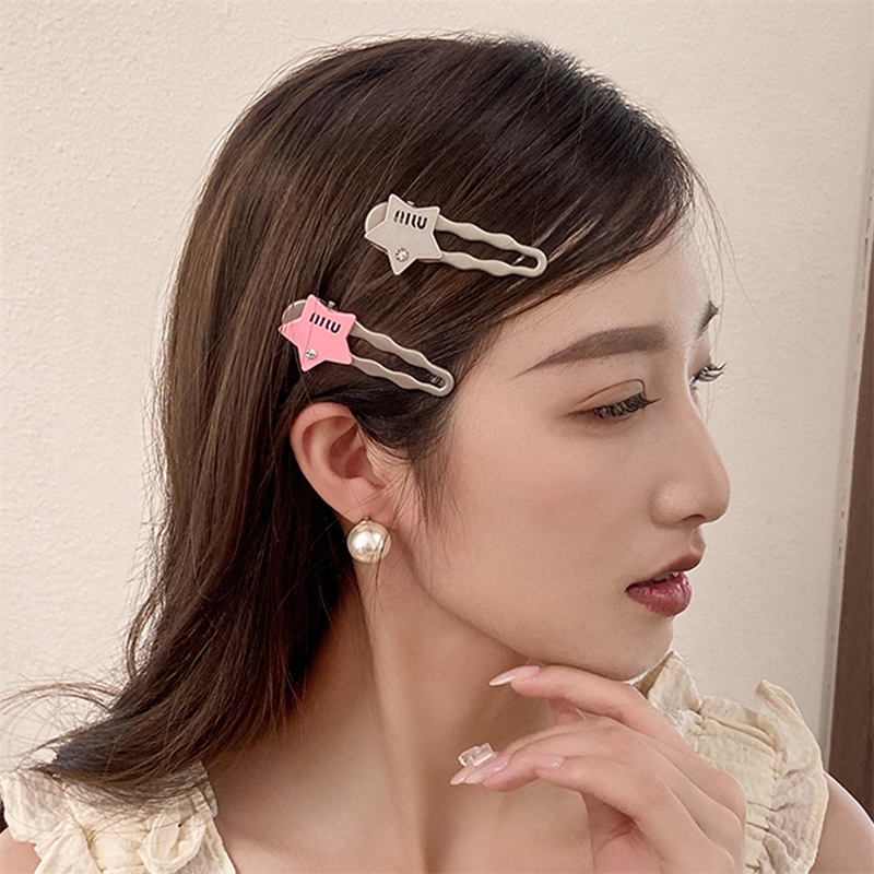 Kẹp Tóc Hình Ngôi Sao Phong Cách Hàn Quốc Cổ Điển Thời Trang Cho Nữ y2k