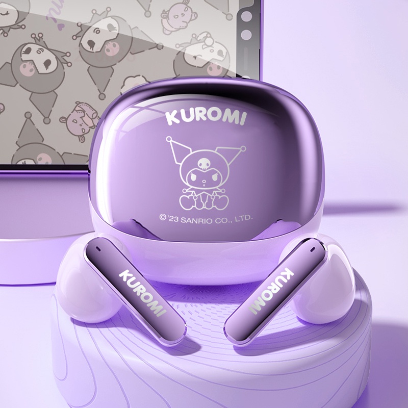 Sanrio Tai Nghe Không Dây ej-800 bluetooth 5.3 kuromi cinnamoroll pochacco Âm Thanh Siêu Dài Bằng Kim Loại Chất Lượng Cao