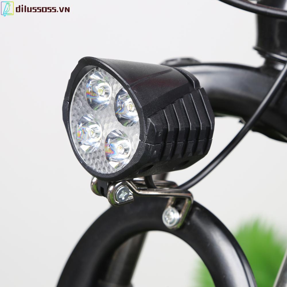 Đèn Pha led 48v dilussoss.vn Kèm Còi Chuyên Dụng Cho Xe Đạp Điện