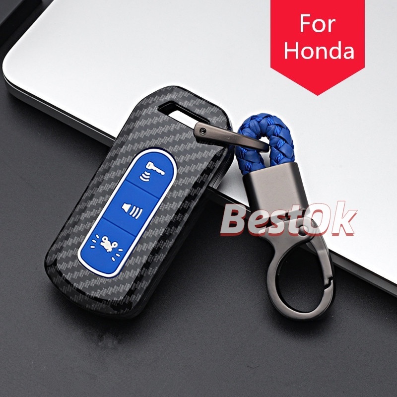 Vỏ Silicon Sợi Carbon Bọc Chìa Khóa Thông Minh Cho Xe Mô Tô Honda PCX ADV 150 Sh 125