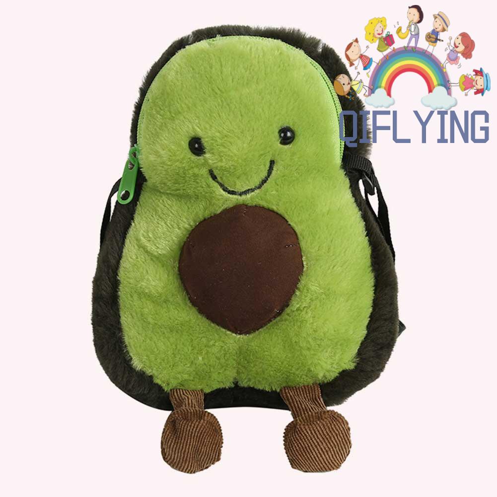 Túi Đeo Chéo Đựng Điện Thoại Hình Trái Bơ Hoạt Hình Dễ Thương Giản Dị Dành Cho Bạn Nữ