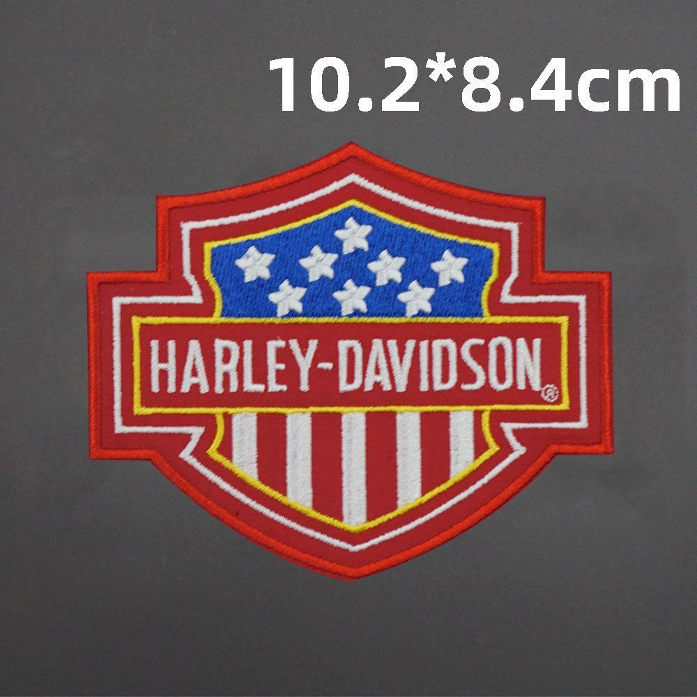 Miếng Dán Trang Trí Bằng Da Thêu logo harley Độc Đáo