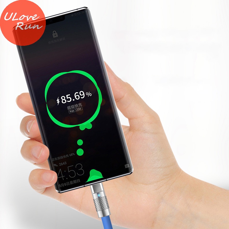 Uloverun Dây Cáp Sạc Nhanh usb c 120w type c Cho Điện Thoại / Xe Hơi vn
