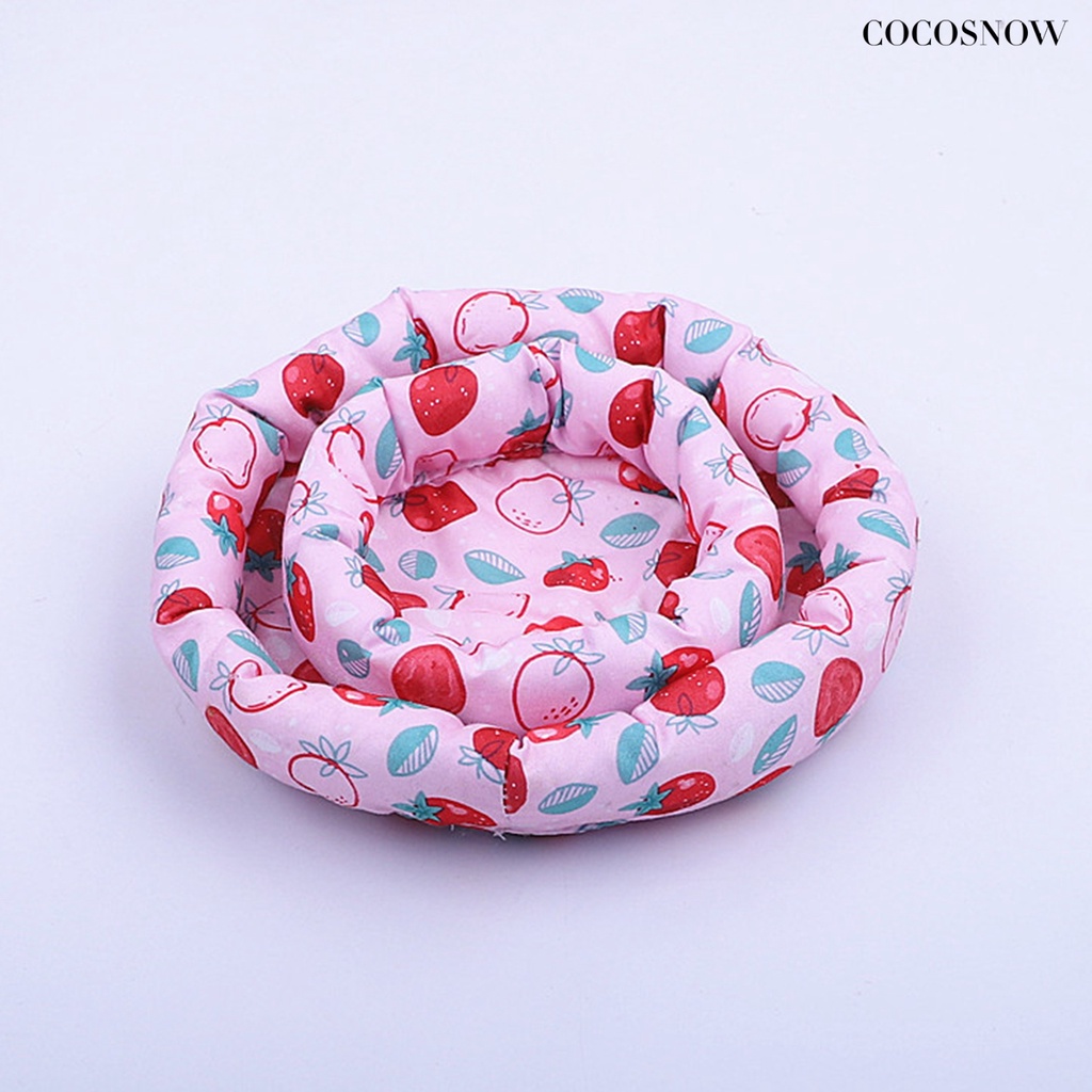 Giường Ngủ Hình Tròn Mềm Mại Co Giãn Tốt Thoải Mái Hình Hoạt Hình Cho hamster