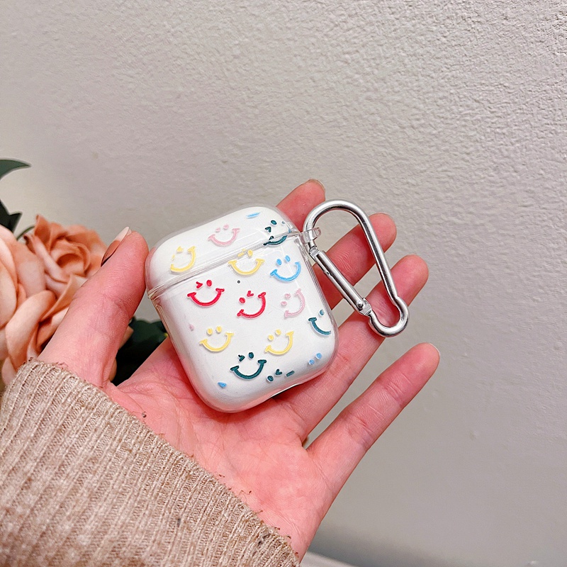 Vỏ Bảo Vệ Hộp Sạc Tai Nghe airpods 1 / 2 / 3 / pro pro2 airpods 2 gen airpods pro2 Bằng Silicon Trong Suốt Họa Tiết Hoạt Hình anime Đơn Giản