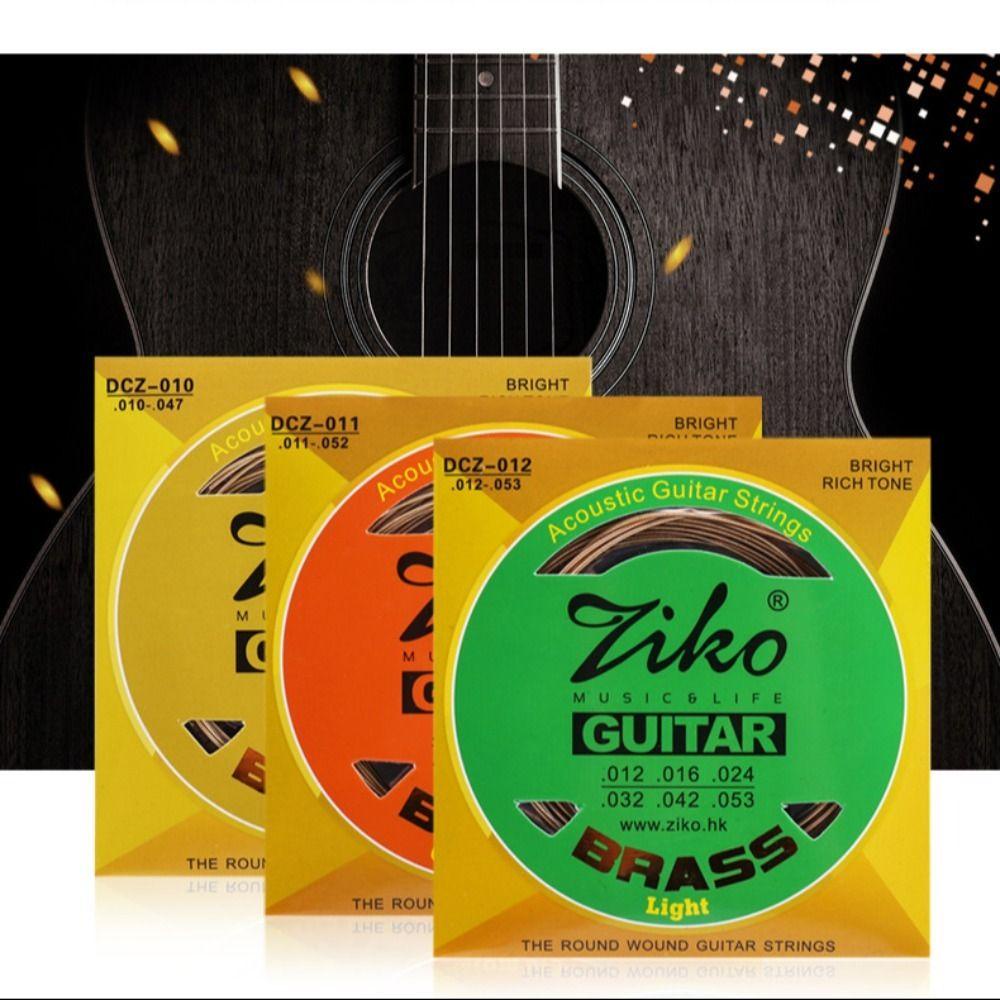 Mmluck Bộ Dây Đàn guitar acoustic Lõi Đồng Lục Giác Lõi Hợp Kim Đồng Thau