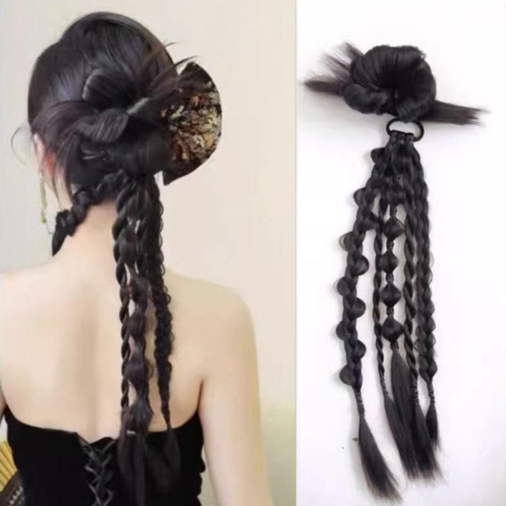 Isitaftb Tóc Giả Đuôi Ngựa Kiểu Hán Phục Trung Hoa Vô Hình Tự Nhiên Cho Cô Dâu