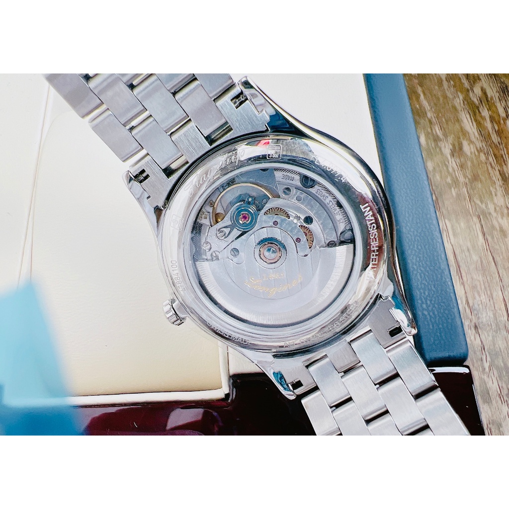 Đồng hồ chính hãng nam Longines Flagship Day Date L4.899.4.12.6 - Máy cơ tự động - Kính Sapphire nguyên khối Chính Hãng