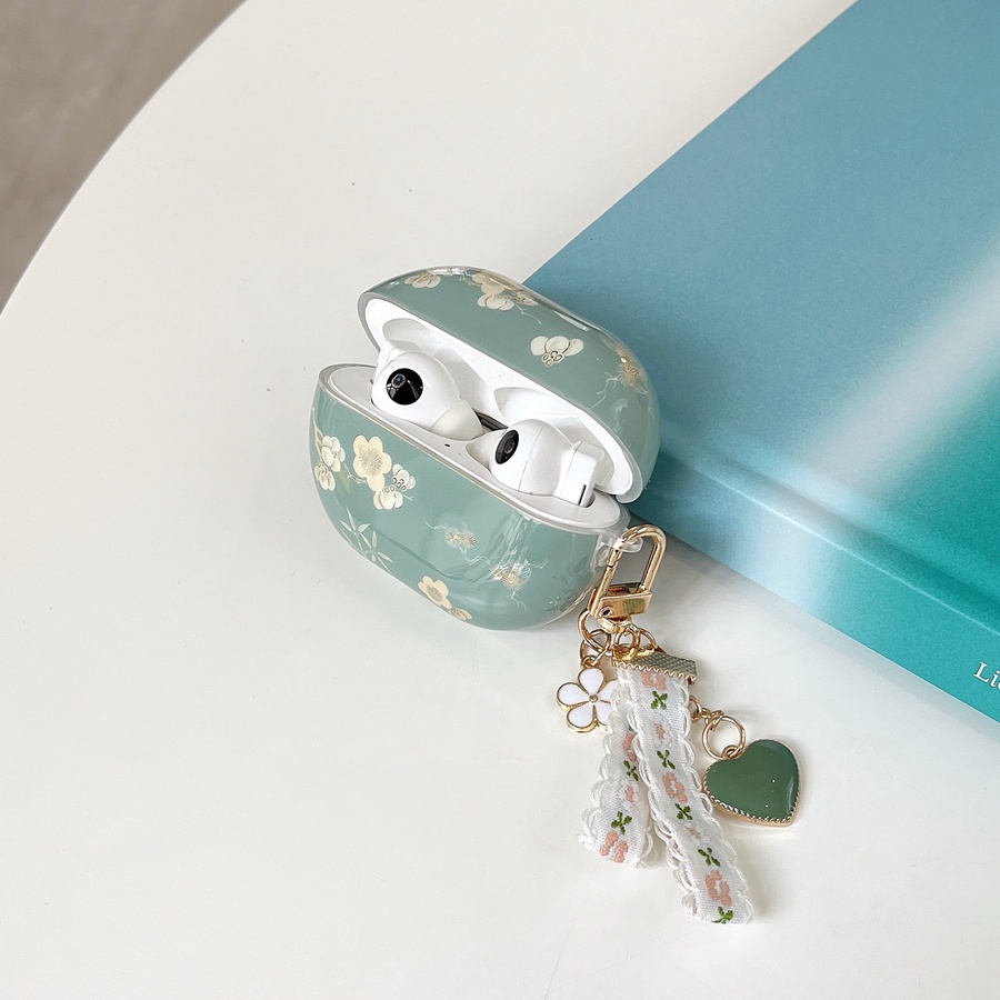 Vỏ Bảo Vệ Hộp Sạc Tai Nghe huawei freebuds pro 2 / freebuds 5i 4i 4 3 freebuds4i / freebuds5 / freebuds3 Bằng silicon Mềm Họa Tiết Ren Hoa Xinh Xắn