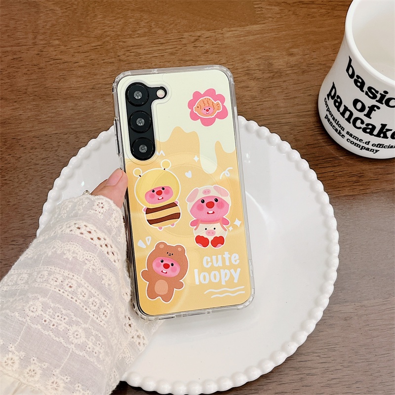 Bao Da Điện Thoại Họa Tiết Hoạt Hình Cho samsung s23 ultra s23 + galaxy s23 s22 ultra s22 + s22 Ốp