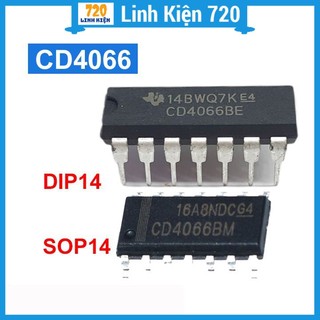 Cd4066 sop14/dip14 điện áp 3-18v